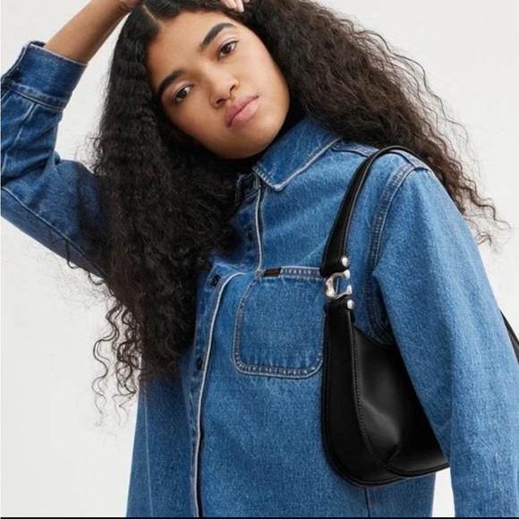 Coach Eve Black Leather Hobo Bag - Picture 10 of 10